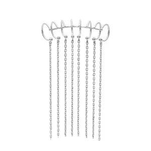 ChainFall Ear Cuff, white gold
