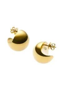Earrings Bold Orbs Earrings, yellow gold with timeless design by Guzema