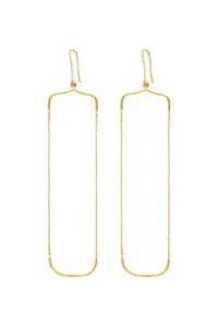 Earrings Hanger earrings, yellow gold for a unique and sophisticated look