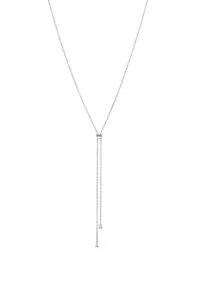 Necklaces Orbs Tie Necklace, white gold with fast delivery from Guzema