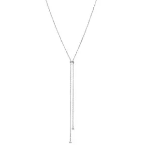 Orbs Tie Necklace, white gold