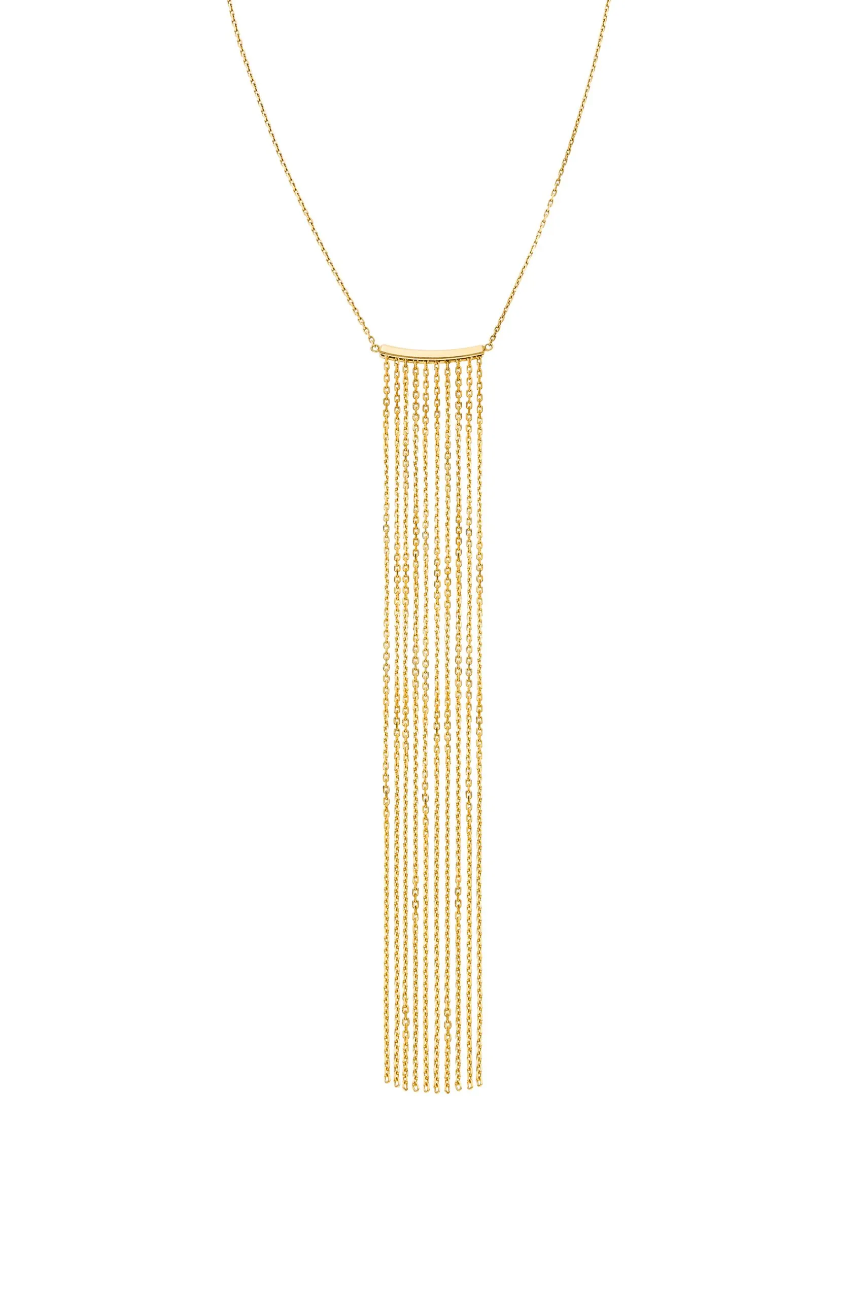 Custom Necklaces Chainfall Necklace, yellow gold for a luxurious style