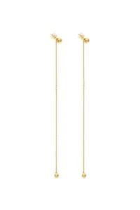 Earrings Duo Orb Transformer Earrings, yellow gold with timeless design by Guzema