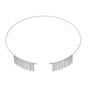 Chainfall Choker, white gold