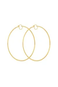 Earrings Bold Hoops Earrings, yellow gold for a unique and sophisticated look