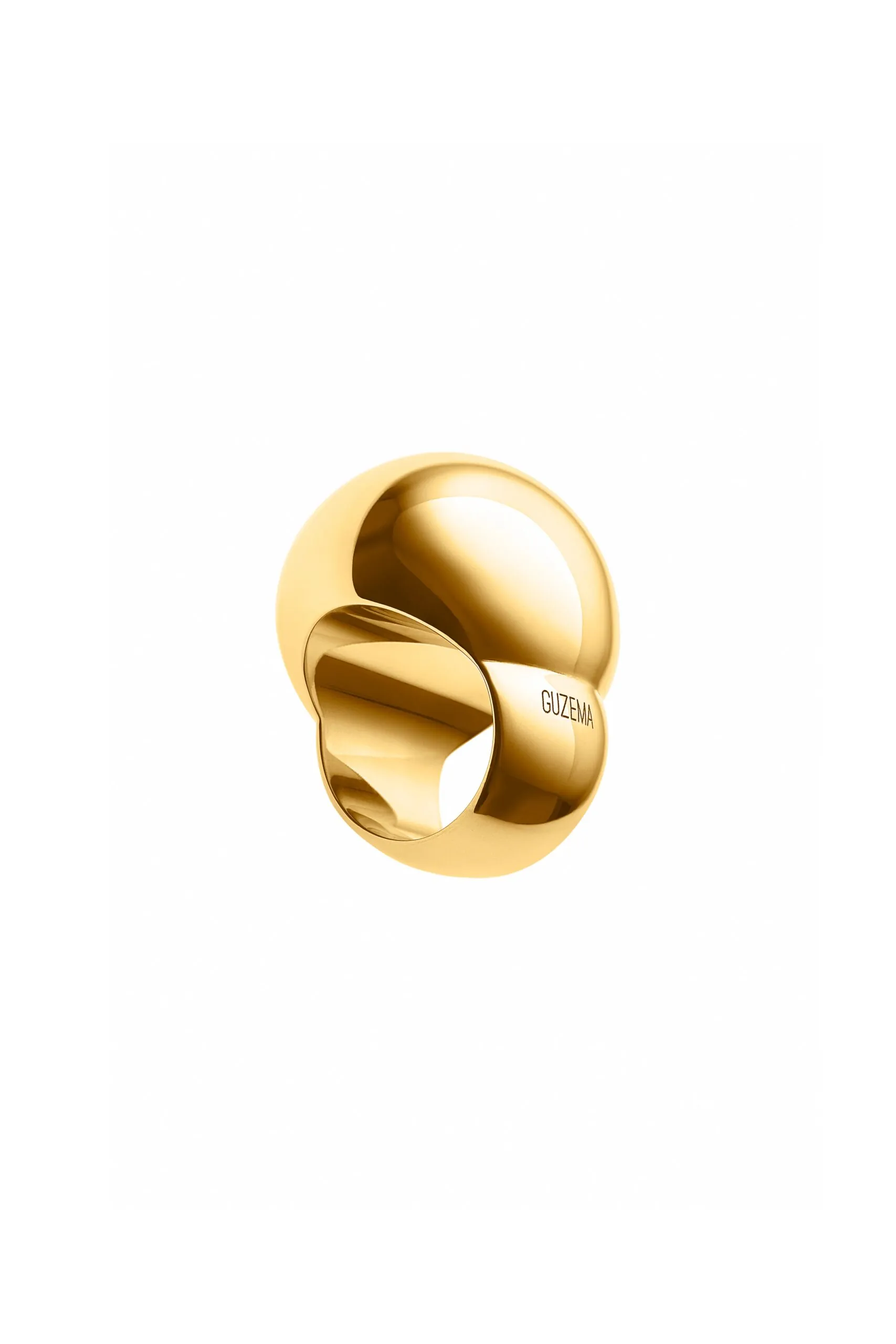 Rings Bold Orb Ring, yellow gold with modern design available now