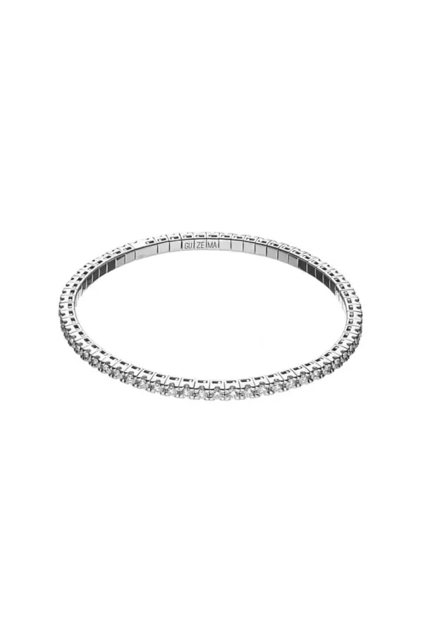 Bracelets Flexi Bracelet, diamonds, white gold with modern elegance