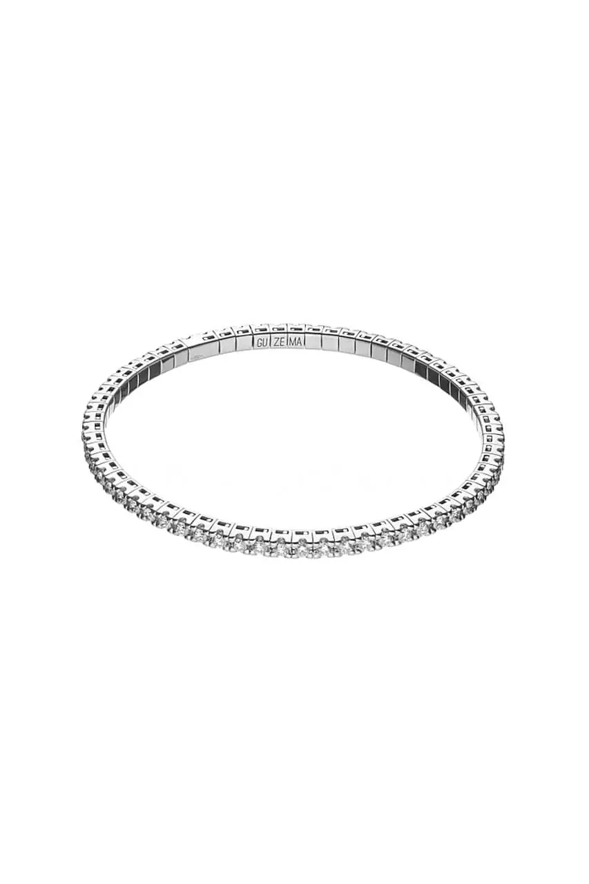Bracelets Flexi Bracelet, diamonds, white gold with modern elegance