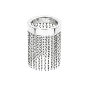 Short Chainfall Ring, white gold