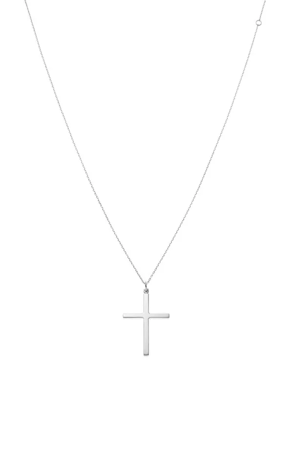 Necklaces Grand Cross, white gold with fast delivery from Guzema