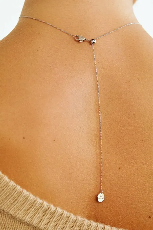 Necklaces Semi-Orb Necklace, white gold with fast delivery from Guzema