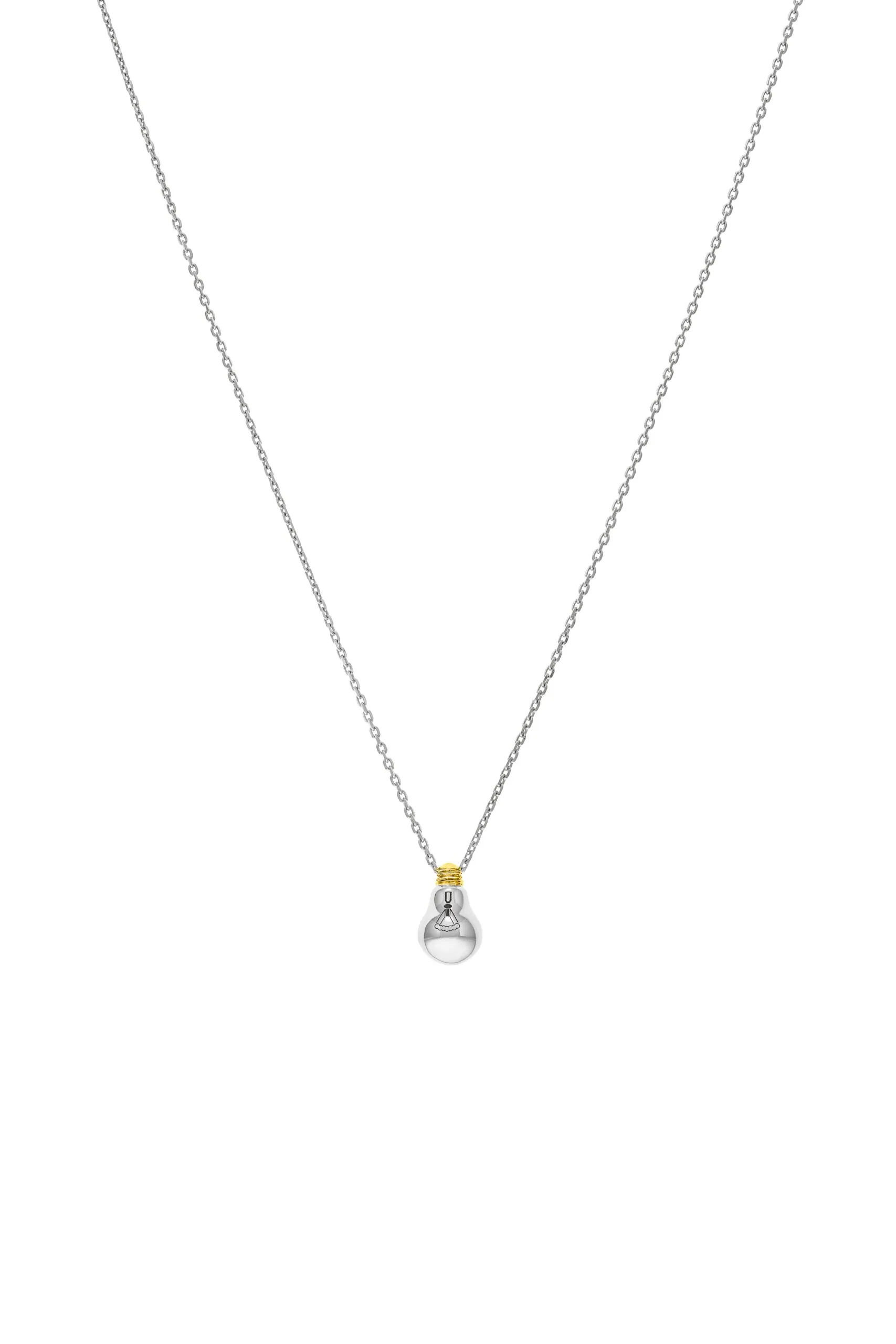 Exclusive Necklaces Bright Idea Pendant, white gold from Guzema