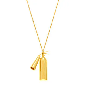 Bold Extinguisher Pendant, yellow gold