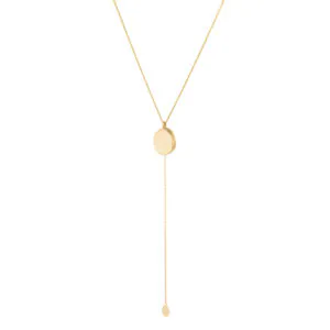 Oval Locket Necklace, yellow gold