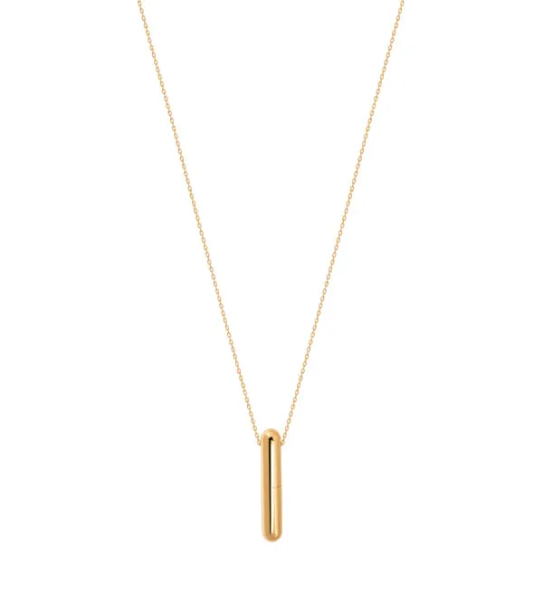 Exclusive Necklaces Mini Capsule Necklace, yellow gold from Guzema
