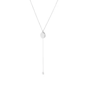 Necklaces Oval Locket Necklace, white gold with fast delivery from Guzema