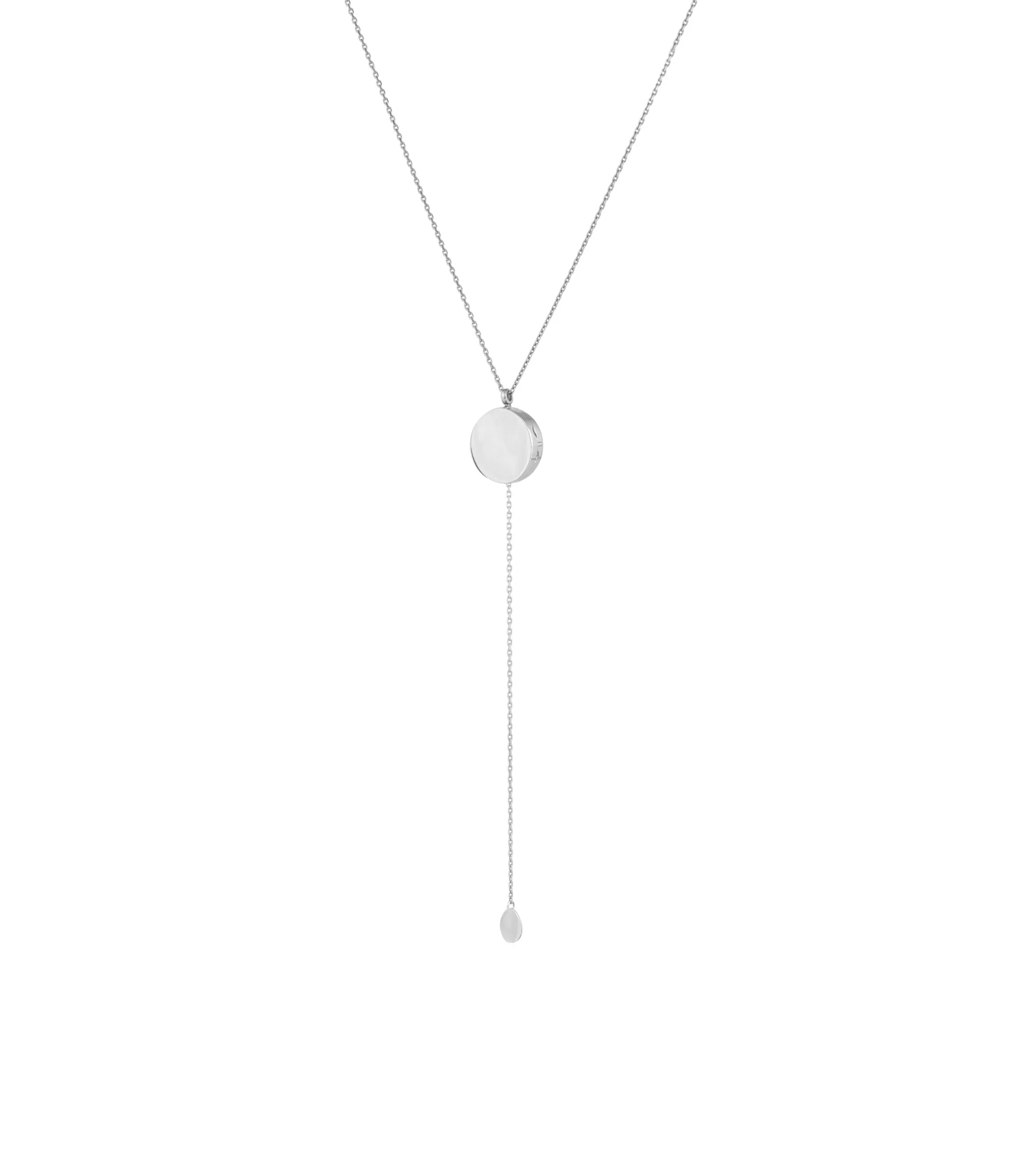 Necklaces Round Locket Necklace, white gold with fast delivery from Guzema