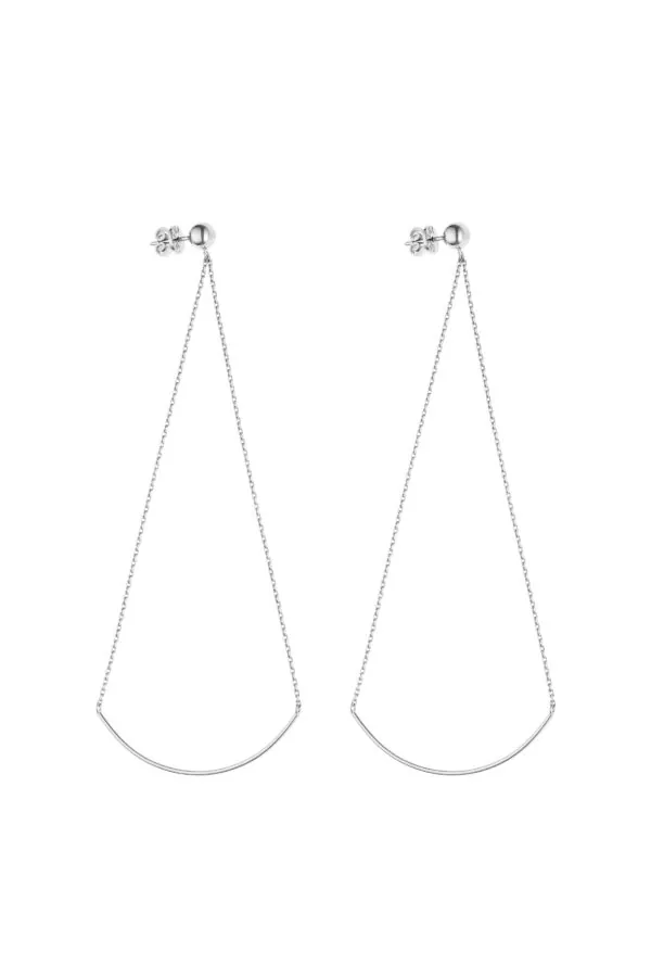 Earrings Arch earrings, white gold for stylish and elegant looks