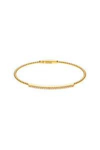 Bracelets Bracelet with 19 diamonds, yellow gold for everyday elegance
