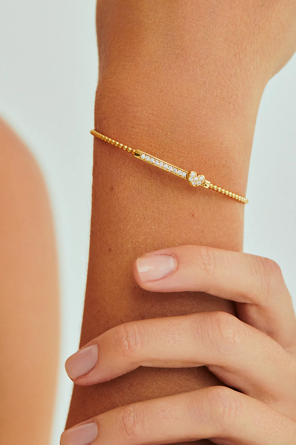 Bracelets Dynamic Heart Bracelet, yellow gold for everyday elegance