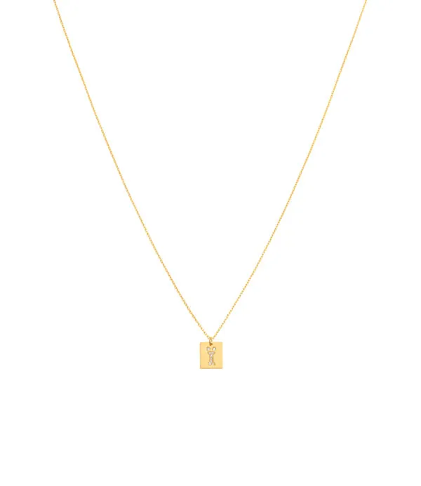 Exclusive Necklaces Essence Necklace, diamonds, yellow gold from Guzema