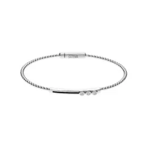 Dynamic Trio-Diamond Bracelet, white gold