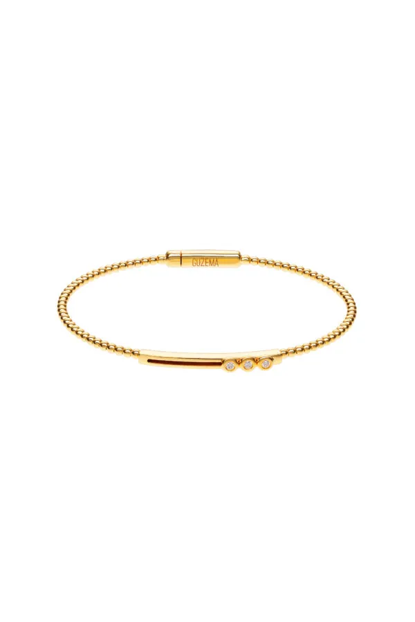 Bracelets Dynamic Trio-Diamond Bracelet, yellow gold with high-end craftsmanship from Guzema