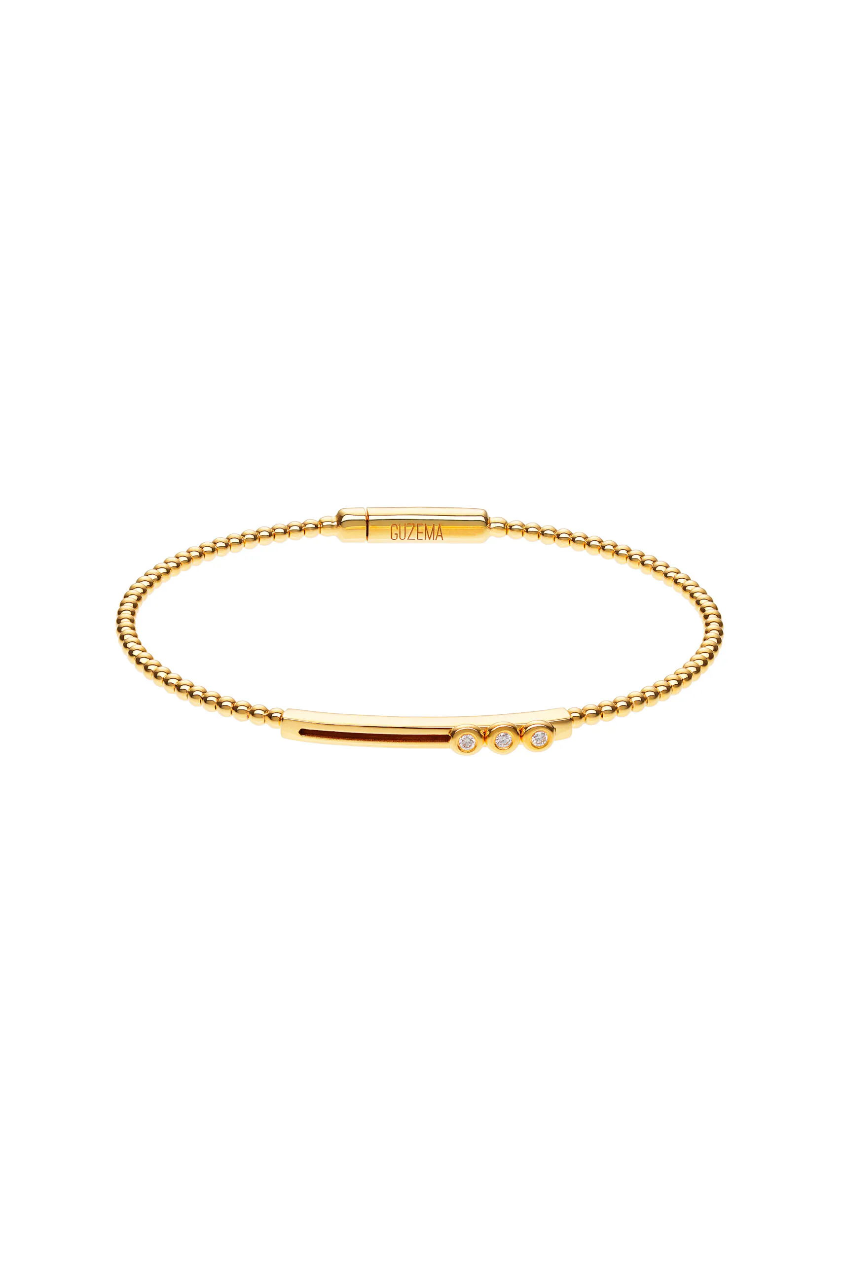 Bracelets Dynamic Trio-Diamond Bracelet, yellow gold with high-end craftsmanship from Guzema