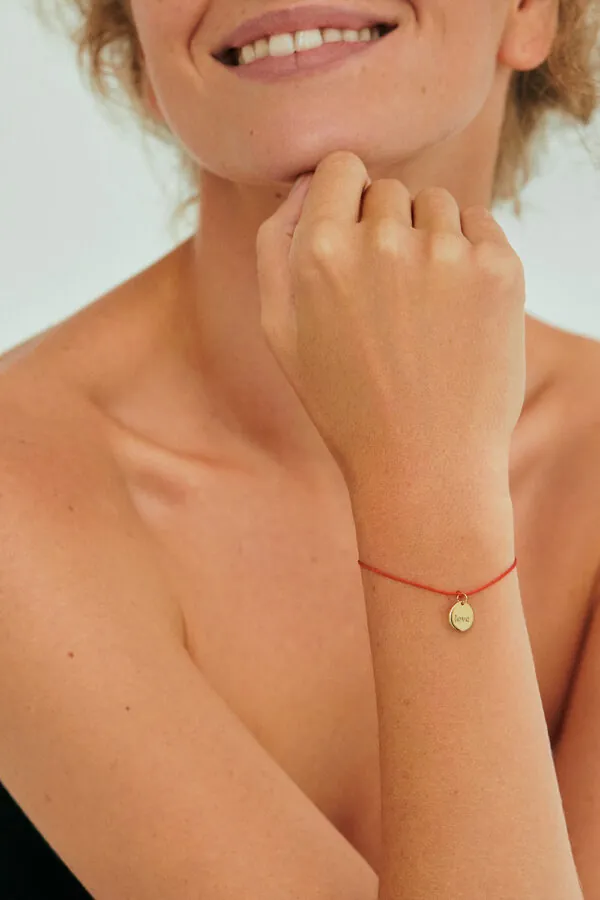 Bracelets Red Thread Bracelet, yellow gold with high-end craftsmanship from Guzema