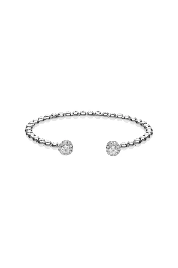 Bracelets Halo Spiral Bracelet, white gold for everyday elegance