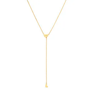 Heart Transformer Necklace, yellow gold