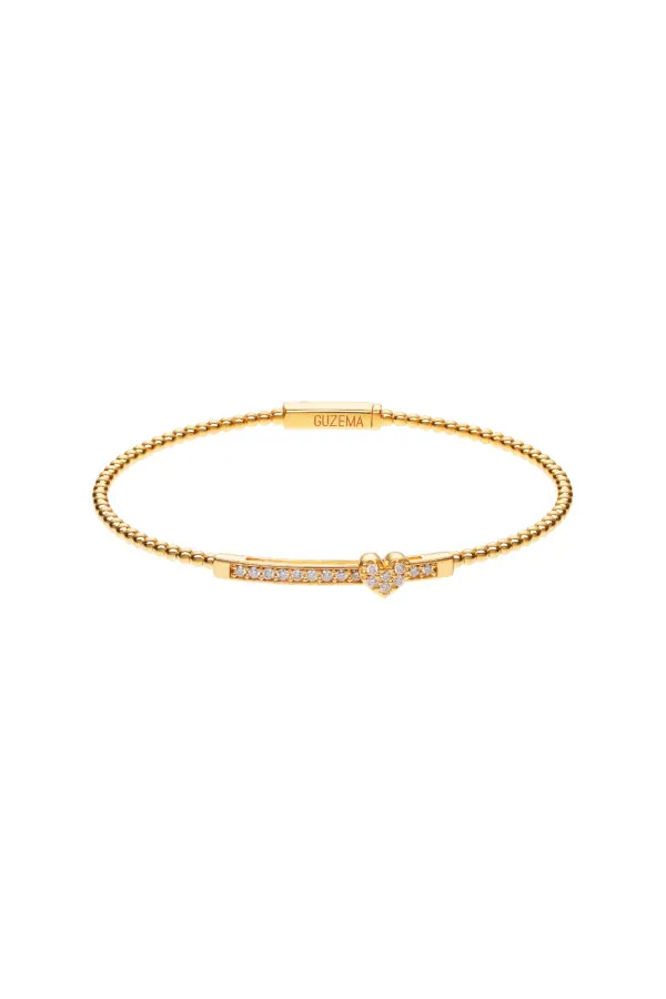Bracelets Dynamic Heart Bracelet, yellow gold for everyday elegance