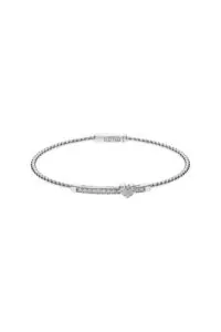 Bracelets Dynamic Heart Bracelet, white gold for everyday elegance