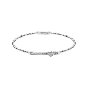 Dynamic Heart Bracelet, white gold