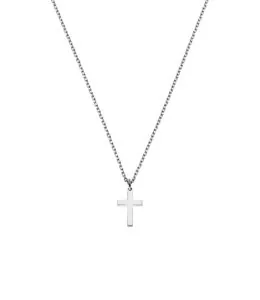 Custom Necklaces Petit Cross, white gold for a luxurious style