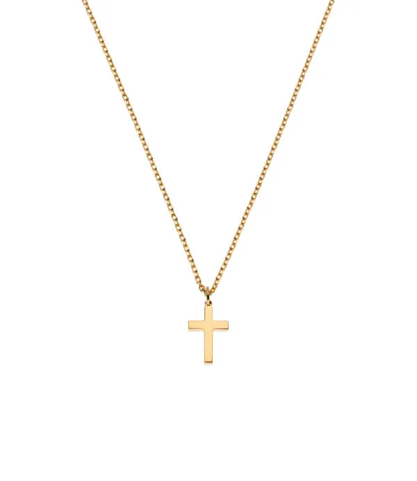 Necklaces Petit Cross, yellow gold with fast delivery from Guzema