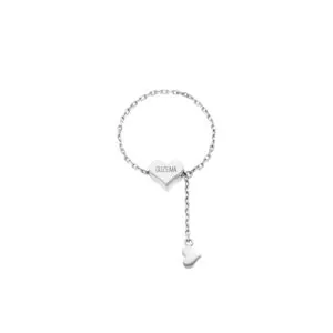 Heart Transformer Ring, white gold