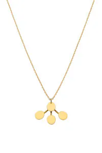 Custom Necklaces Petal Flat Necklace, yellow gold for a luxurious style