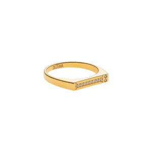Essence Ring, diamonds, yellow gold