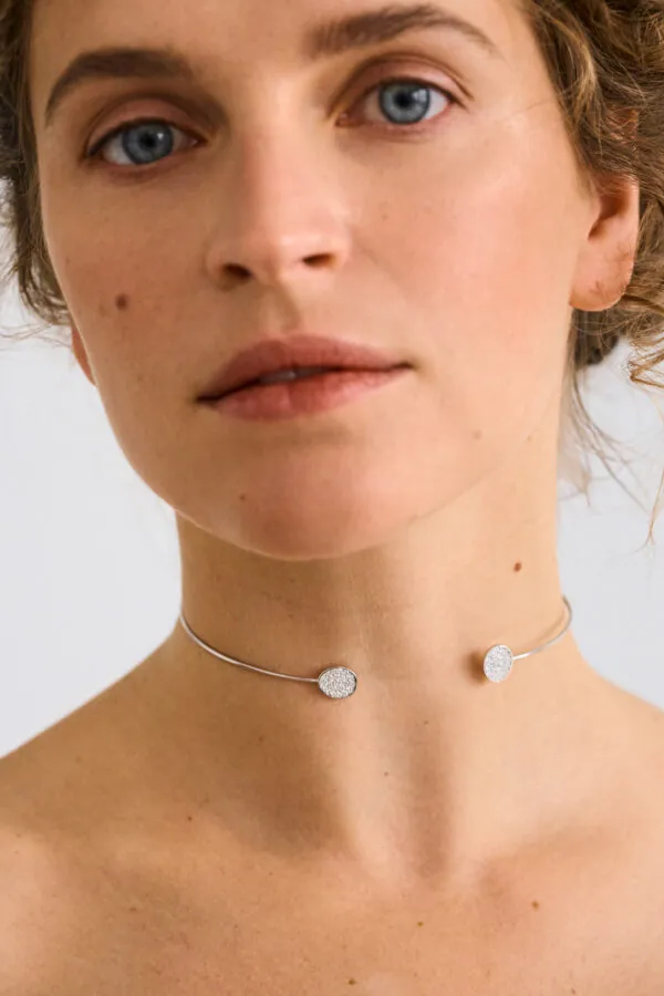 Chokers Flats Choker, diamonds, white gold available online with unique design