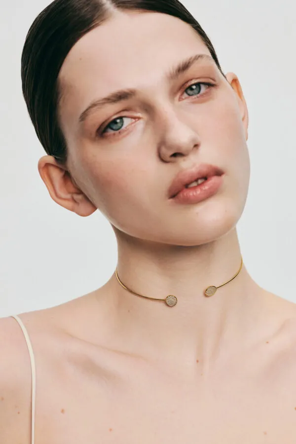 Chokers Flats Choker, diamonds, yellow gold with exceptional quality