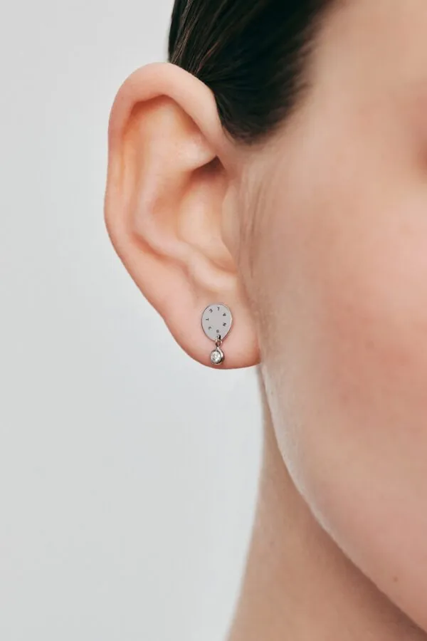 Earrings Solo Diamond Eternal Earrings, white gold for stylish and elegant looks