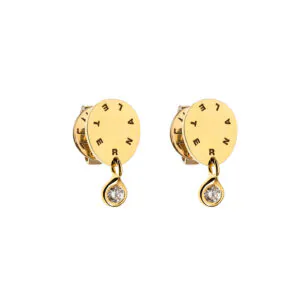 Solo Diamond Eternal Earrings, yellow gold