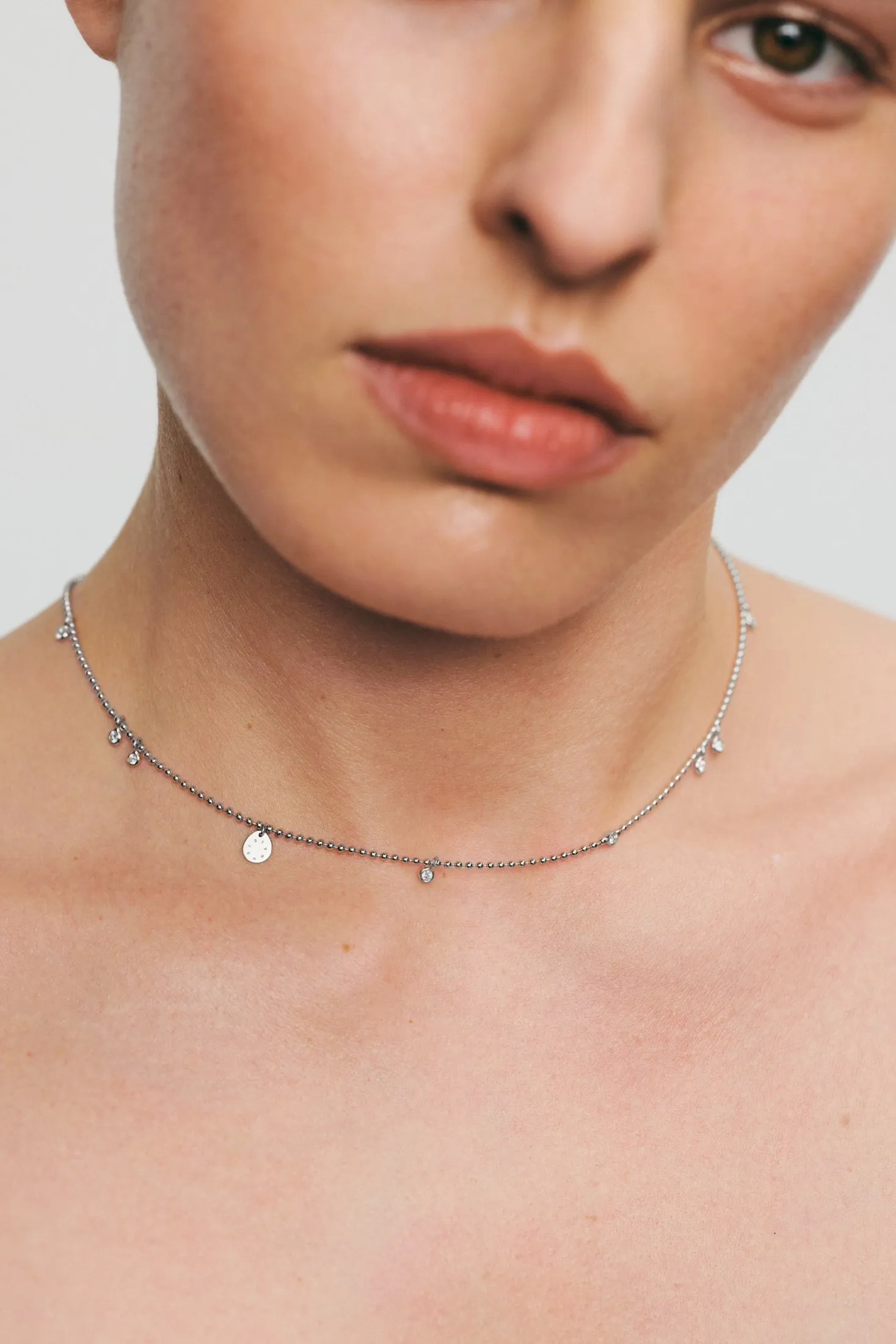 Custom Necklaces Eternal Necklace, diamonds, white gold for a luxurious style