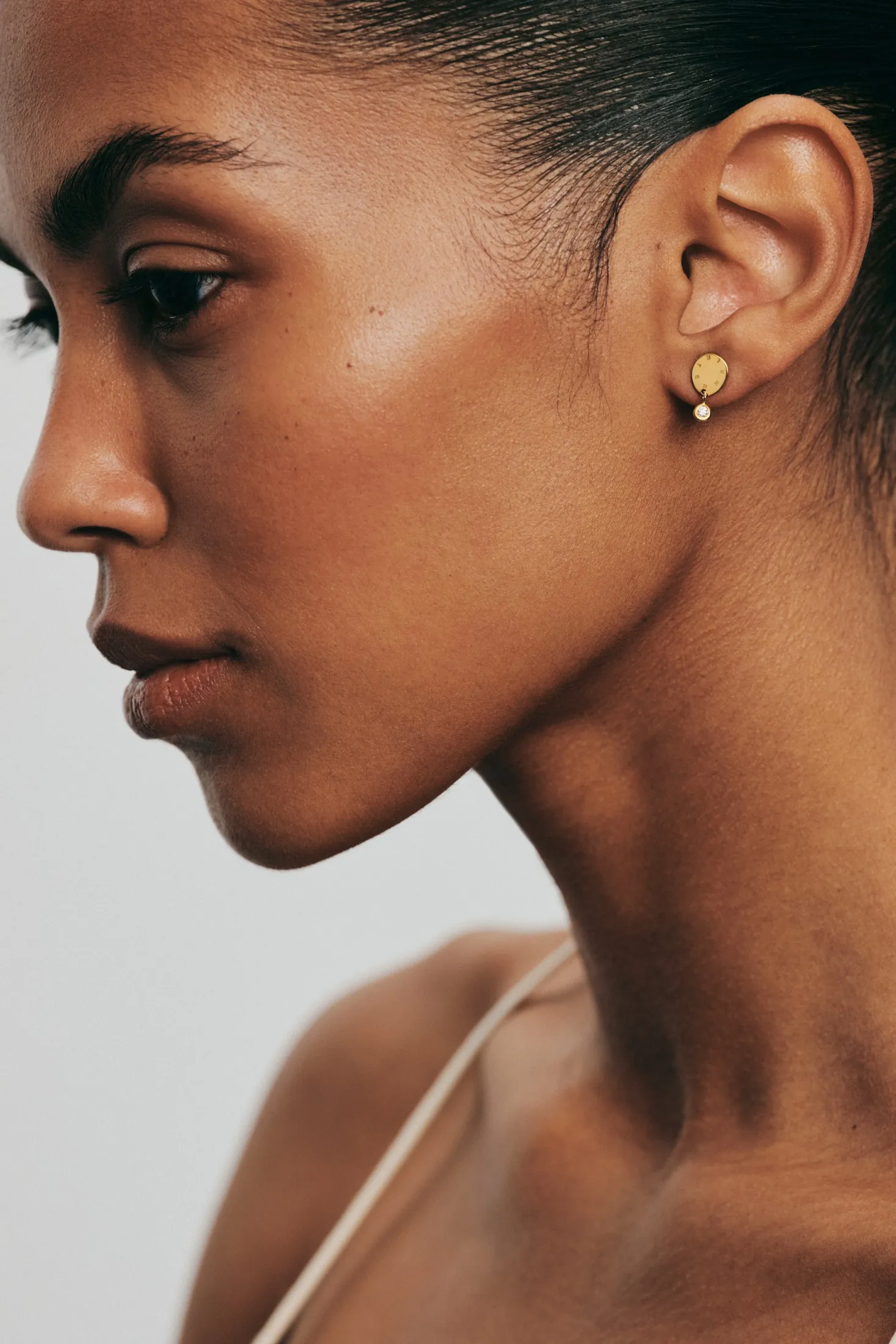 Earrings Solo Diamond Eternal Earrings, yellow gold for stylish and elegant looks