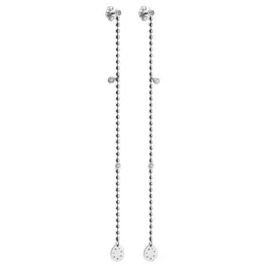 Lata Chain Eternal Earrings, diamonds, white gold