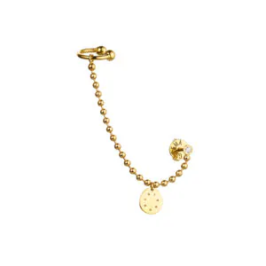 Solo Diamond Eternal Cuff-Earring, yellow gold