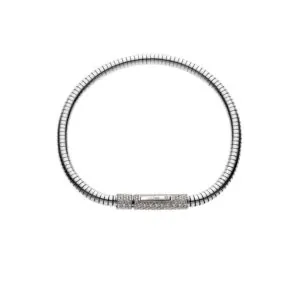 Snake Bracelet, diamonds, white gold