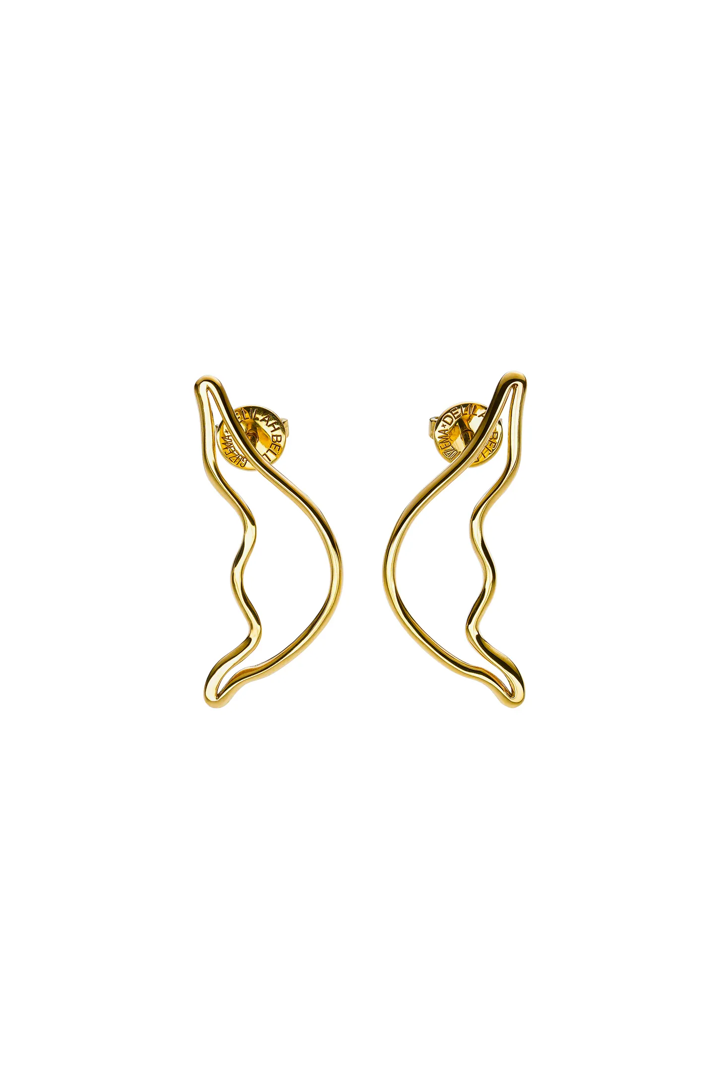 Earrings Alas Earrings, yellow gold for stylish and elegant looks