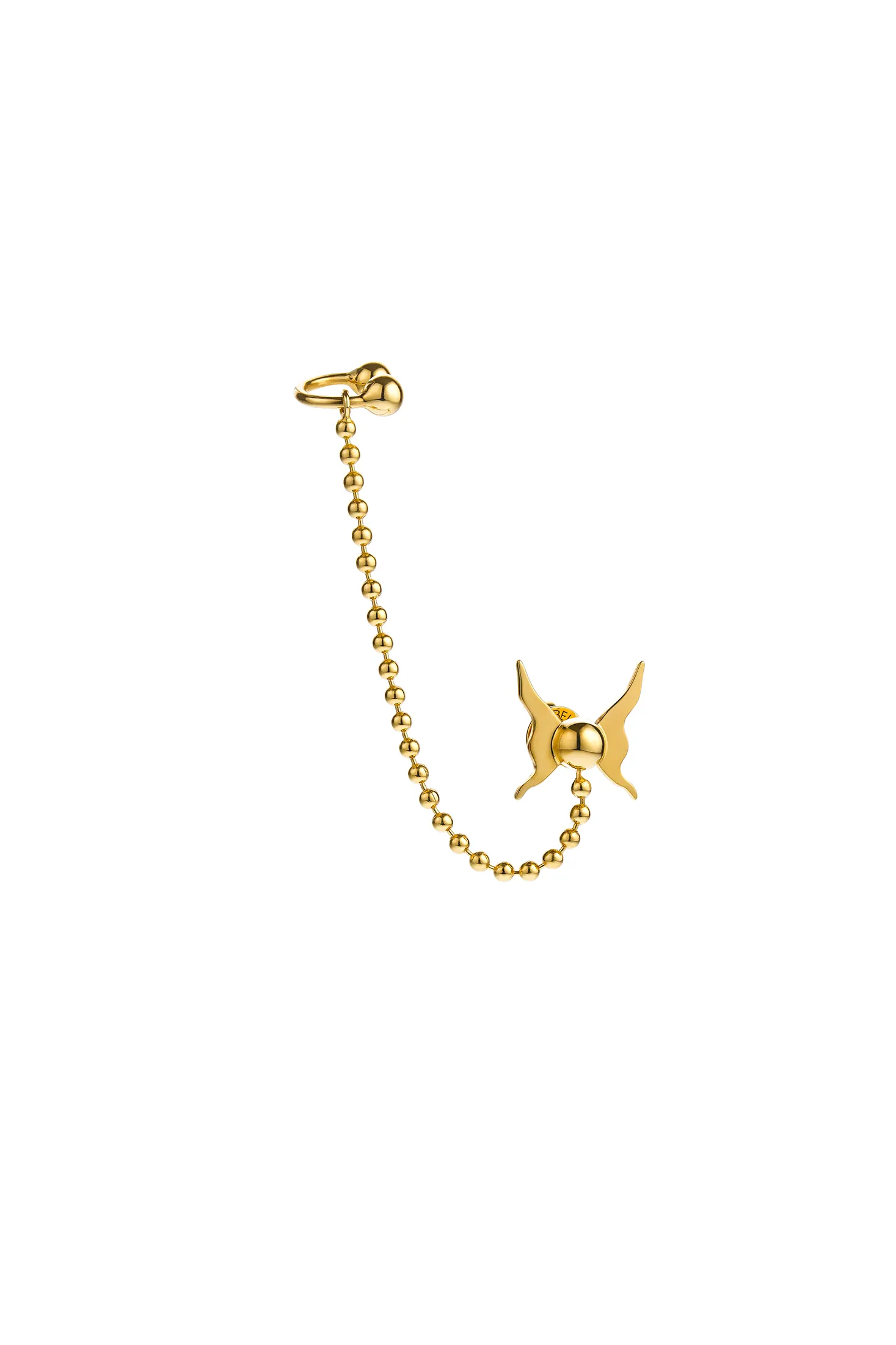 Cuffs Butterfly Cuff-Earring, yellow gold with unique design and fast shipping